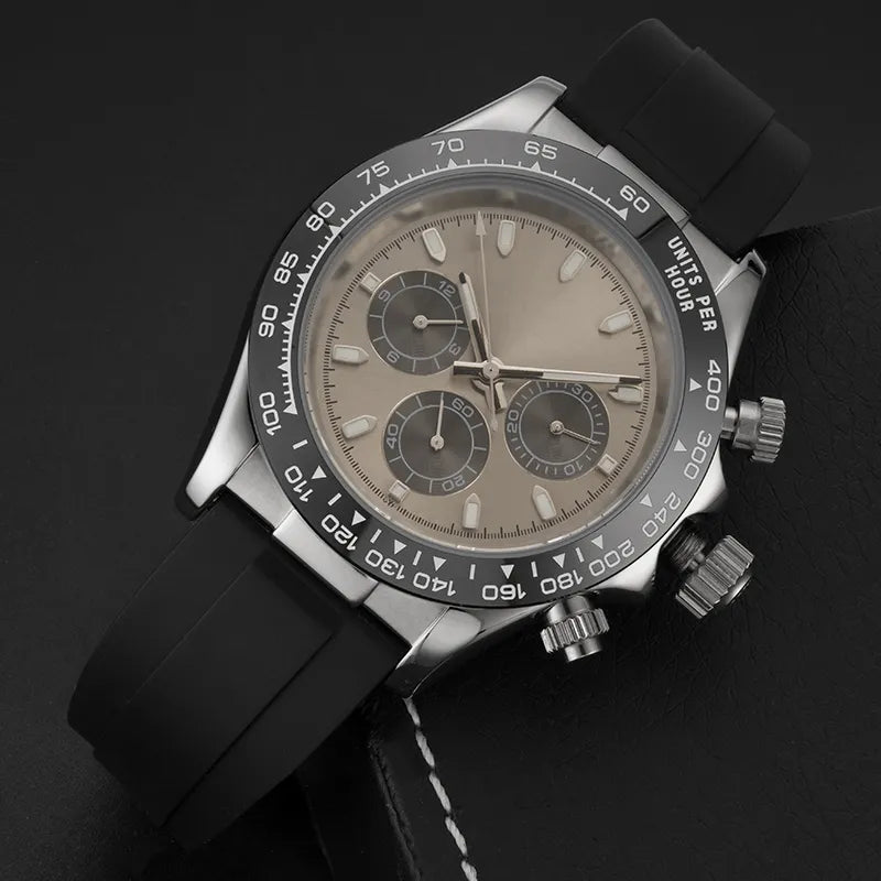 Luxury Men Watch 2813 Automatic/Quartz Movement Watches Full Stainless Steel Sports Chronograph Mens Watches Luminous Montre De Luxe Wristwatches Gifts