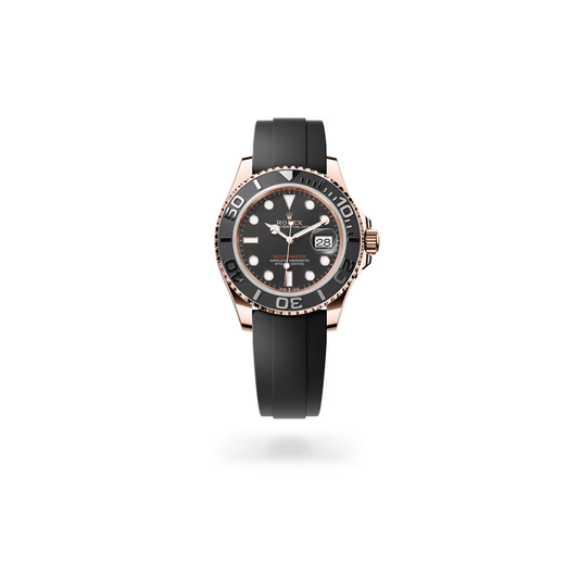 Rolex Yacht Master Everose Gold & Black Rubber Strap