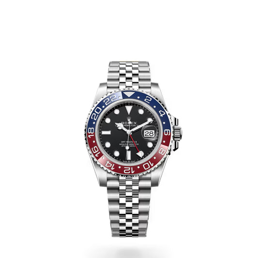 Rolex GMT-Master II "Pepsi" Black Dial Jubilee Clip