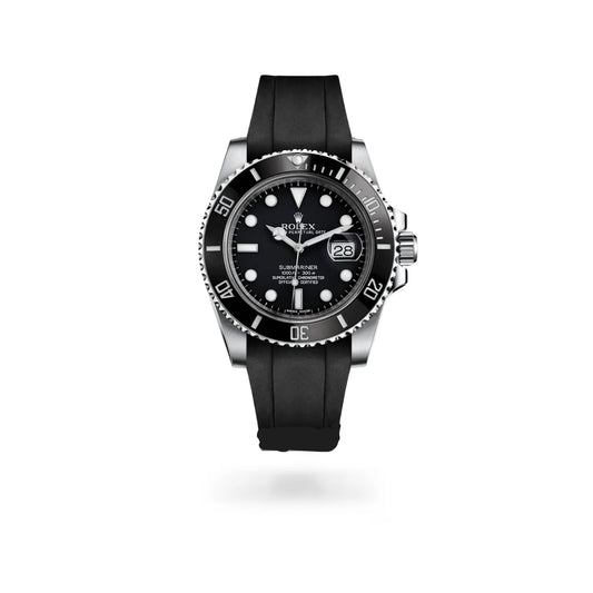 Rolex Submariner Black Rubber Strap