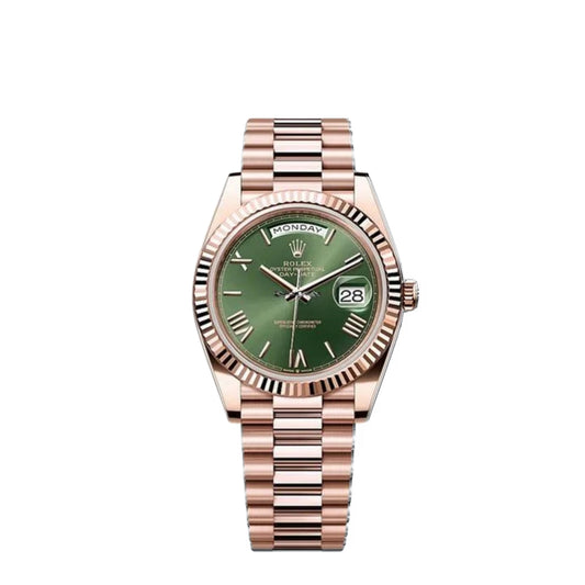 Rolex Day-Date Rose Gold & Green